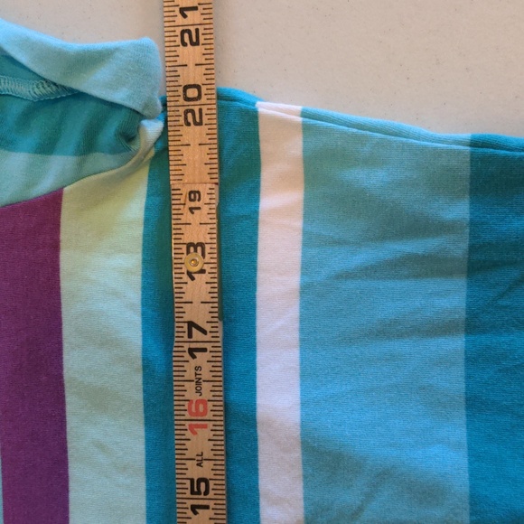 Columbia PFG Omni Wick Women's Size XL Striped Short Sleeve Popover Top - Picture 11 of 13